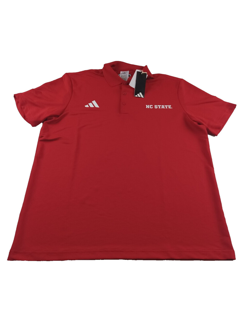 adidas Ultimate 365 NC State Wolfpack Polo Shirt Mens Large Red Ottoman NWT L